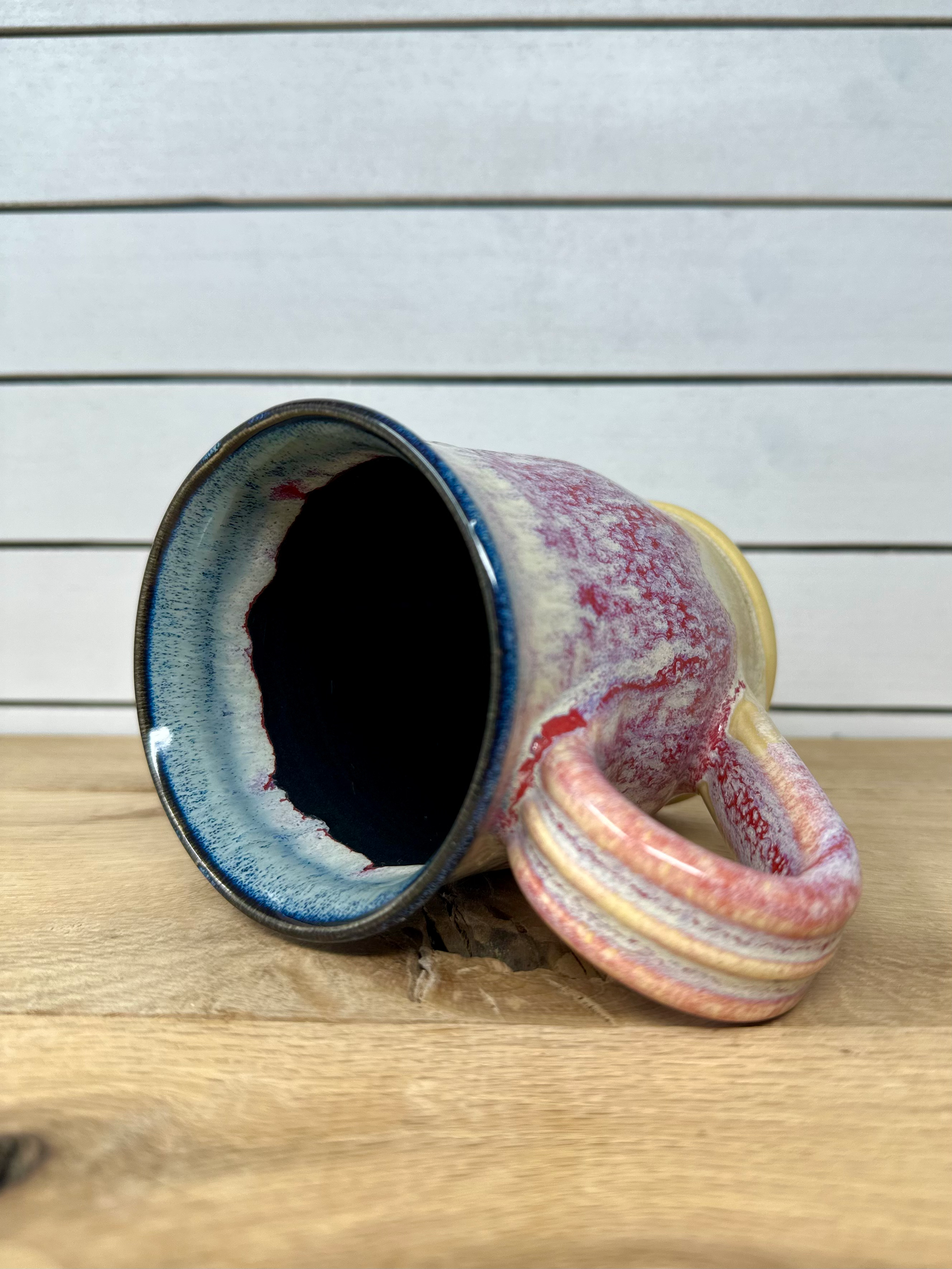 Ceramic Mug in Strawberry Shortcake with Black Liner image 1