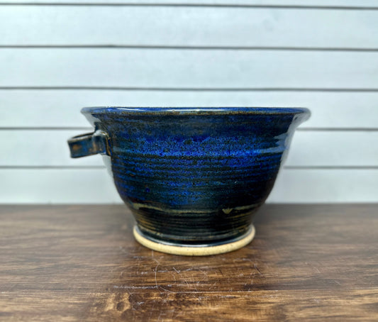 Large Mixing Bowl with Hand Built Maple Leaf image 1