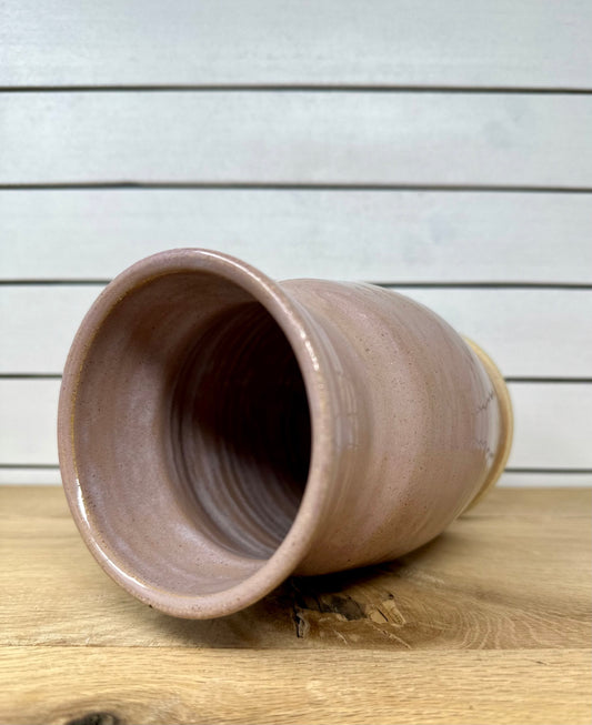 Medium Ceramic Vase - Rustic Lavender image 1